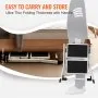 VEVOR Step Ladder 2-Step 150kg Capacity, Ergonomic Folding Steel Step Stool with Wide Anti-Slip Pedal, Sturdy Step Stool for Adults Toddlers, Multi-Use for Household, Kitchen, Office, RVs