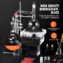 VEVOR Kit de distillation d'huiles essentielles, appareil de distillation 500 ml, kit de distillation en verrerie Boro Lab 3.3 avec plaque chauffante 1000 W et 24, 40 joints, ensemble de 33 pièces