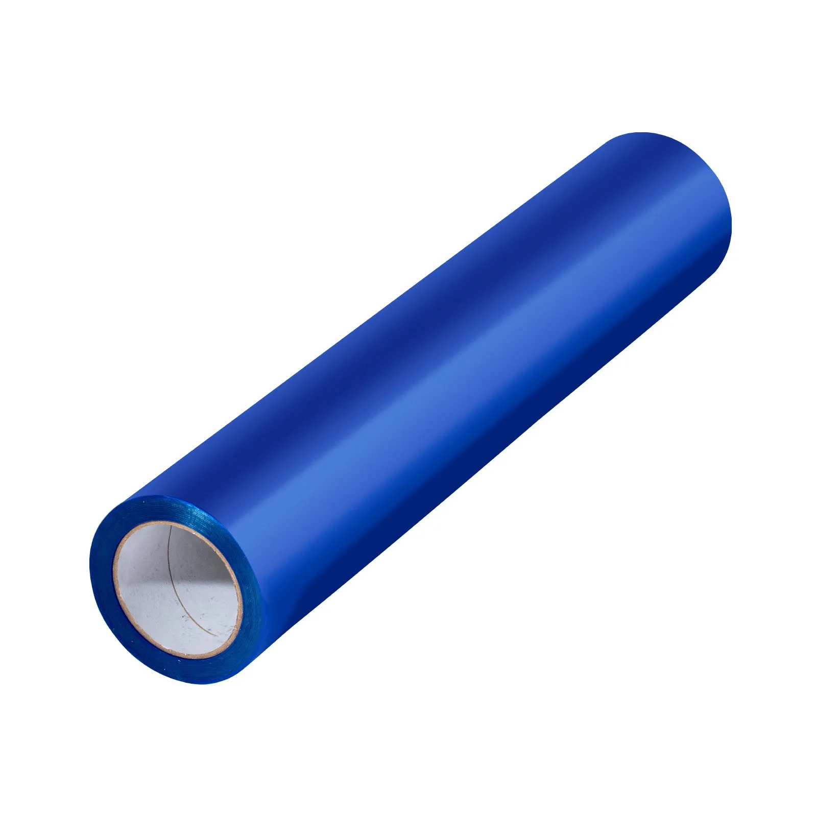 blue roll of VEVOR carpet protection film on white background.