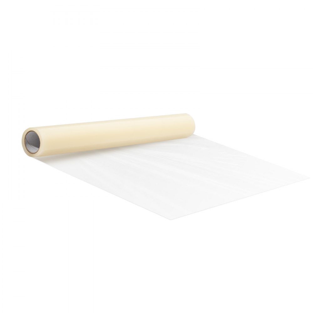 VEVOR Carpet Protection Film, 36" x 200' Floor and Surface Shield with Self Adhesive Backing & Easy Installation, Polyethylene Adhesive Car Mat Protector Roll for Construction & Renovation