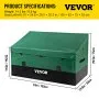 VEVOR Outdoor Storage Box Patio Deck Box 567.8 L Waterproof PE Tarpaulin