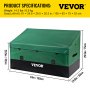 Caja de almacenamiento para exteriores VEVOR, caja para cubierta de Patio, lona impermeable de PE de 150 galones