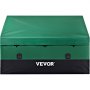 green and black rugged VEVOR outdoor storage box with secure latch and durable construction.