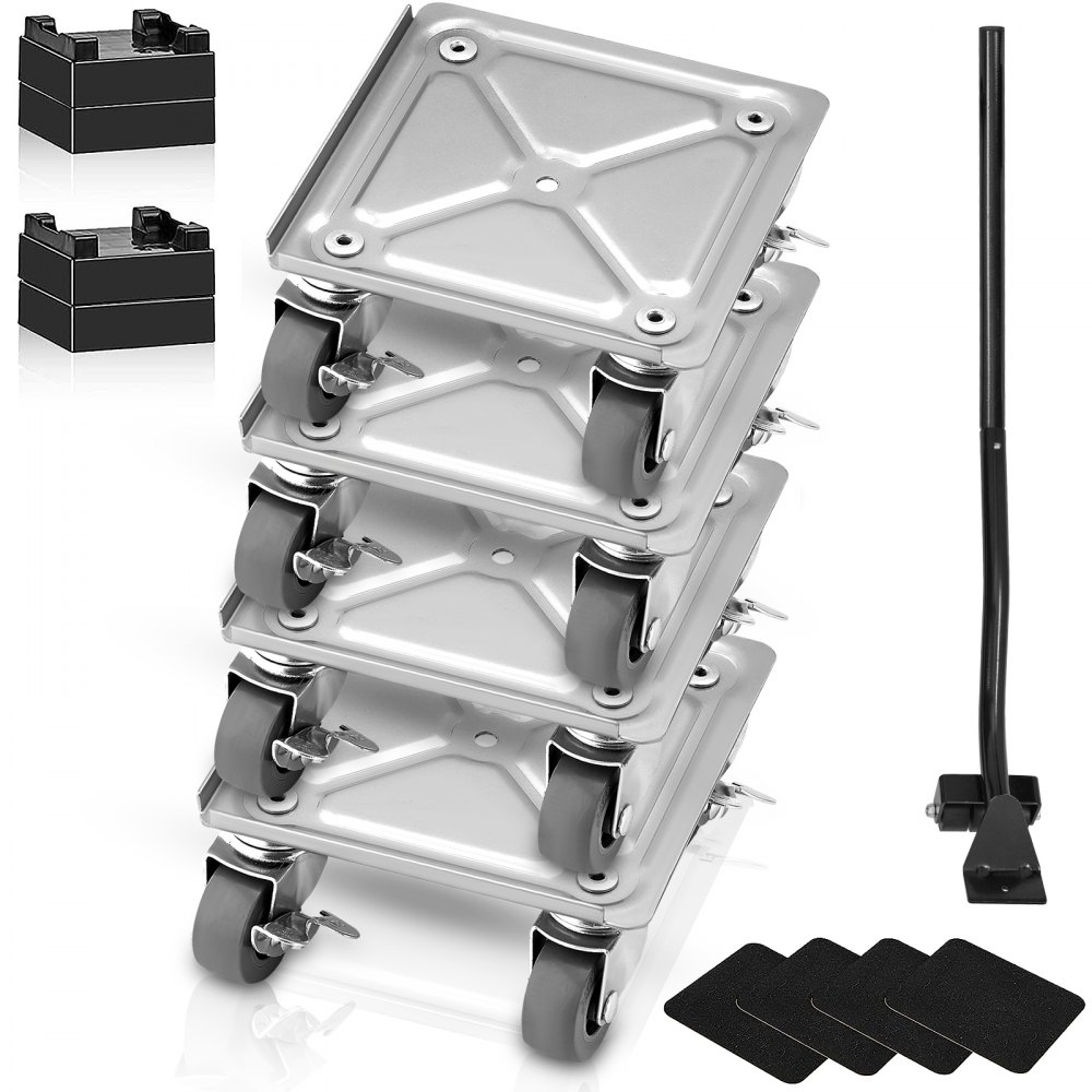 New Heavy Duty Furniture Lifter Transport Tool Furniture Mover set 4  Sliders 1 Wheel Bar for Lifting Moving Furniture Helper