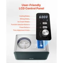1.5 QT Automatic Ice Cream Maker with Built-in Compressor No Pre-freezing