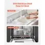 2 Quart Automatic Ice Cream Maker with Built-in Compressor No Pre-freezing