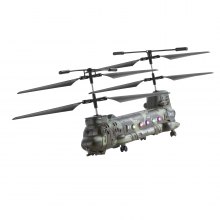 RC Helicopter 3.5 Channel Military Transport Mini Aircraft Toy for Kids Present