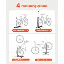 Bicycle Storage Floor Freestanding Bike Rack for 16 to 27.5 Inch MTB & Road Bike