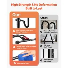 Bicycle Storage Floor Freestanding Bike Rack for 16 to 27.5 Inch MTB & Road Bike