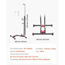 Bicycle Storage Floor Freestanding Bike Rack for 16 to 27.5 Inch MTB & Road Bike