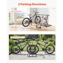 Floor Bike Rack for 3-Inch Tire Width Grid Bike Rack Stand 6-Bicycle Capacity