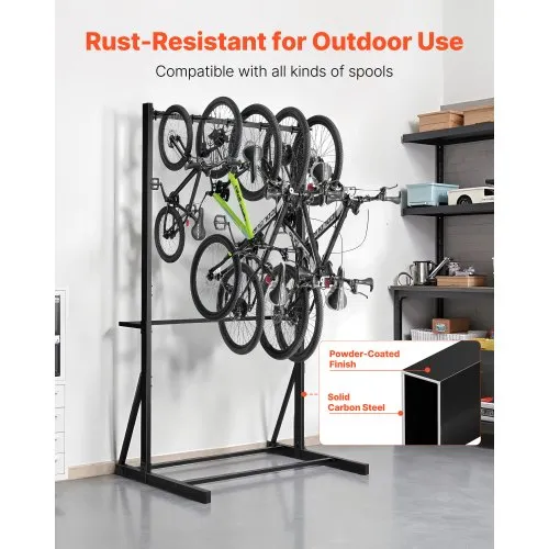 10 Supports Porte-vélos Au Sol VEVOR, 150 Cm De Longueur, Porte-vélos Tout En Acier, Capacité De 10 Vélos, Support Rangement Double Face Pour Garages | Leroy Merlin