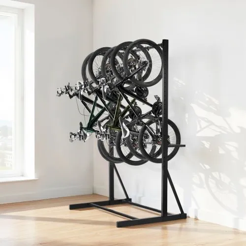 6 bike floor stand with helmet hangers HORUSDY Stainless Steel Storage Rack, Bike Storage Hanger Wall Mount and 6 Helmets Hooks for Home & Garage Holds Up to 600lbs, Black : Tools & Home Improvement free and bikes stable during loading or unloading monTEK Freestanding Bike Stand on