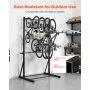 Freestanding Bike Rack Max 5 Bikes Storage Bicycle Organizer Standing Bike Rack