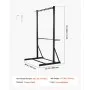 VEVOR Bike Rack, 300LBS/136KG Capacity for up to 5 Bikes, Freestanding Bike Storage Rack, Carbon Steel Vertical Bicycle Stand for Home, Yard, Garage, Living Room, Indoor/Outdoor Bicycle Storage Stand