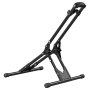 VEVOR Bike Stand, Foldable Freestanding Bike Storage Rack, Carbon Steel Garage Bicycle Floor Stand, Fits 508-737 mm Wheel Diameters, Drill-Free Installation, Ideal for Garage, Apartment, Home, Black