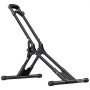 VEVOR Bike Stand, Foldable Freestanding Bike Storage Rack, Carbon Steel Garage Bicycle Floor Stand, Fits 508-737 mm Wheel Diameters, Drill-Free Installation, Ideal for Garage, Apartment, Home, Black