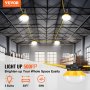 VEVOR 15.24m Construction String Lights 50W 5000LM Connectable Waterproof