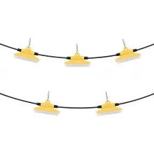 VEVOR 50FT Construction String Work Lights 75W 7500LM Connectable Waterproof