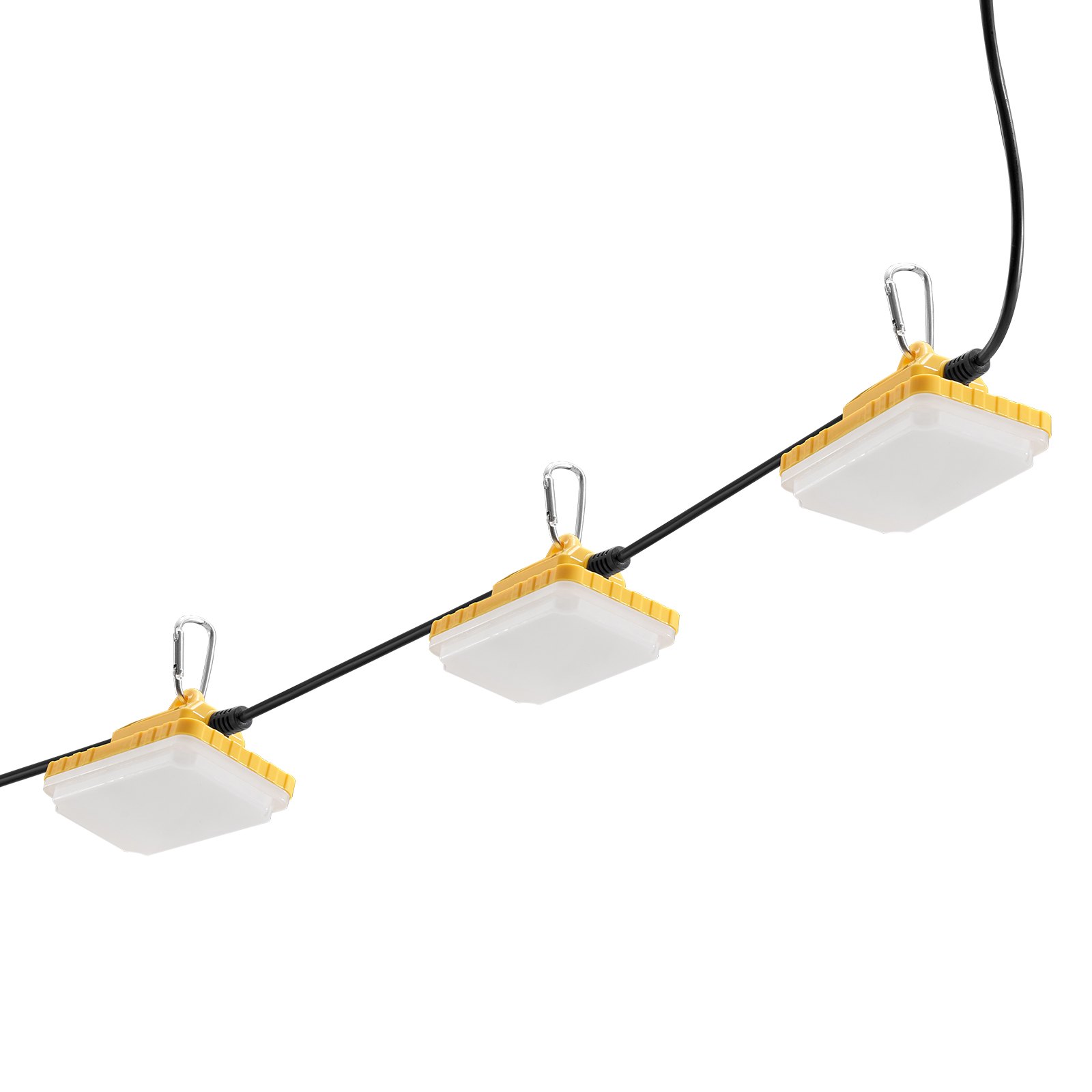 VEVOR 15.24 m Construction String Work Lights 75W 7500LM Connectable Waterproof