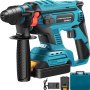 Vevor Electric Rotary Hammer Sds Cordless Drill 4 Functions Variable Speed 18v