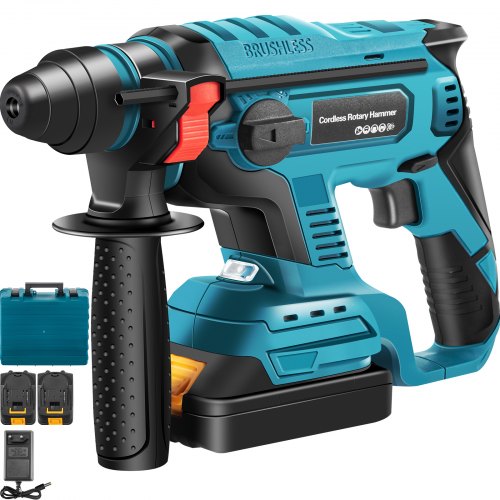 Vevor Electric Rotary Hammer Sds Cordless Drill 4 Functions Variable Speed 18v