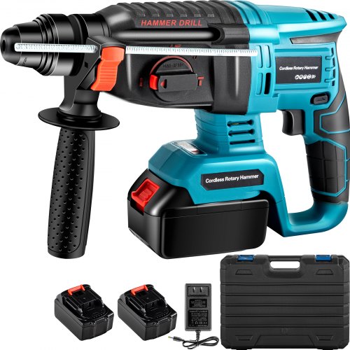 Vevor Electric Rotary Hammer Sds Cordless Drill 4 Functions Variable Speed 18v