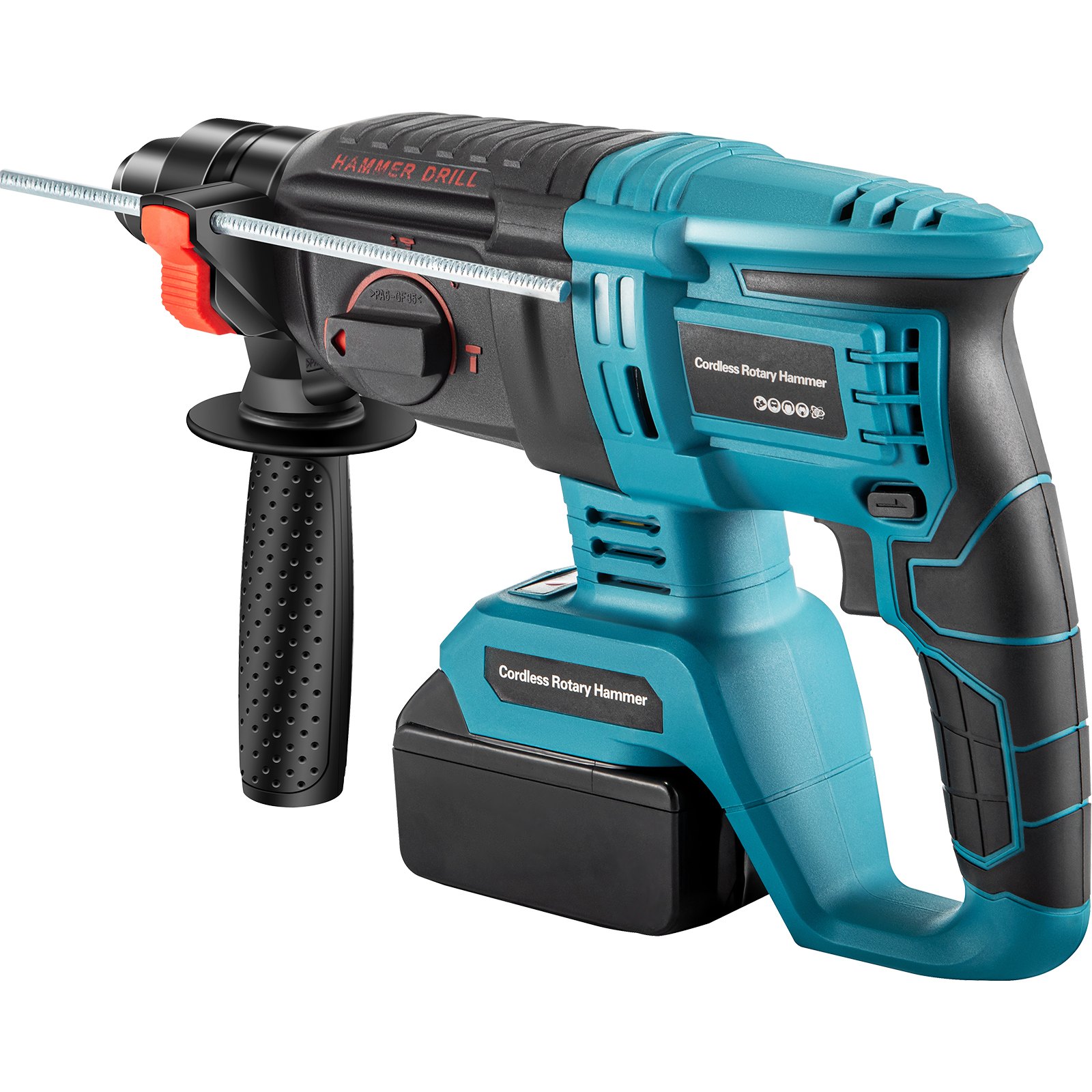 Vevor Electric Rotary Hammer Sds Cordless Drill 4 Functions Variable Speed 18v