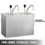 Restaurant 2.5lx2 Stainless Steel Sauce Dispenser Pump Sauce Dispensing Machine