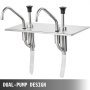 Restaurant 2.5lx2 Stainless Steel Sauce Dispenser Pump Sauce Dispensing Machine
