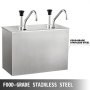 Stainless Steel Sauce Dispenser Dispensing Machine Condiment Pump 2 X2.5l Bucket