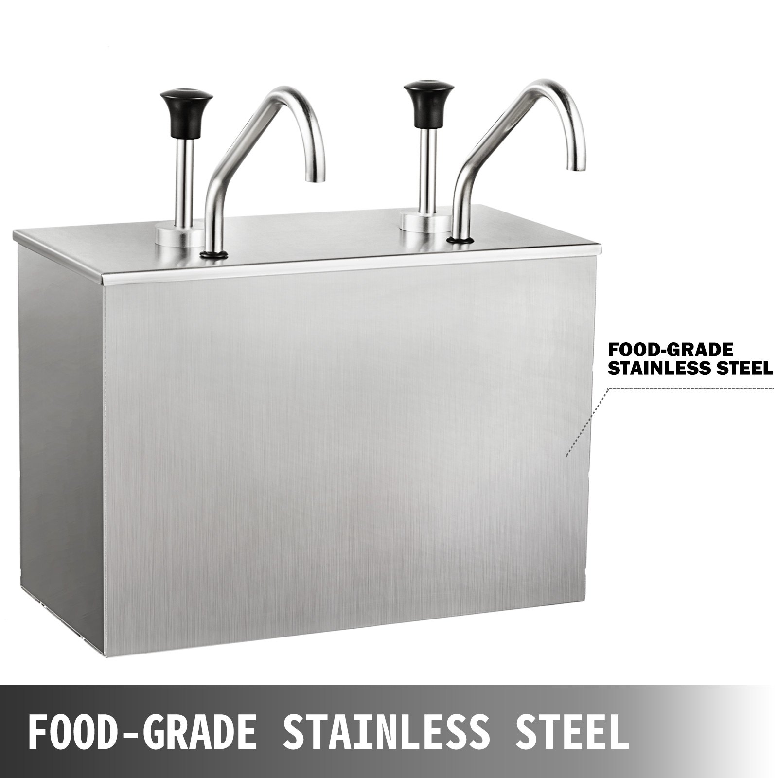 Restaurant 2.5lx2 Stainless Steel Sauce Dispenser Pump Sauce Dispensing Machine