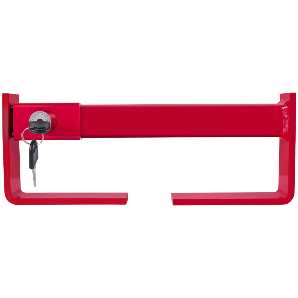 VEVOR Cargo Container Lock 9.84\"-17.32\" Locking Distance,Semi Truck Door Locks with 2 Keys, Shipping Container Accessories Red Powder-Coated with Spring Lock (Small Size)