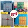 VEVOR Cargo Container Lock 9,84"-17,32" Låseafstand Semi lastbildørlåse med 2 nøgler Forsendelsescontainertilbehør Rød pulverlakeret med fjederlås til fast container og sættevognskasse