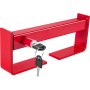 Cerradura VEVOR para contenedores de carga (distancia de cierre de 24 a 44 cm), cerraduras para puertas de semirremolques con 2 llaves, accesorios para contenedores de envío, con recubrimiento en polvo rojo y cierre de resorte (tamaño pequeño)