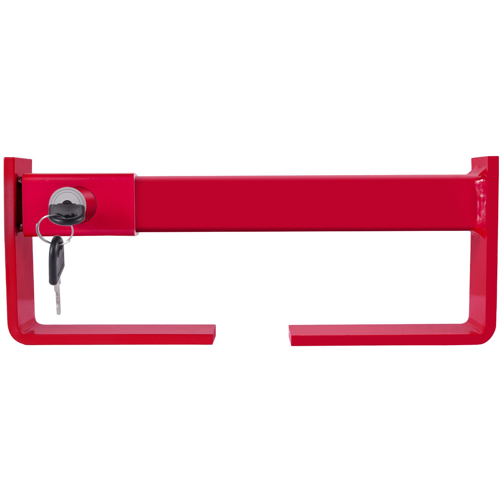 VEVOR Cargo Container Lock 9.84\"-17.32\" Locking Distance,Semi Truck Door Locks with 2 Keys, Shipping Container Accessories Red Powder-Coated with Spring Lock (Small Size)