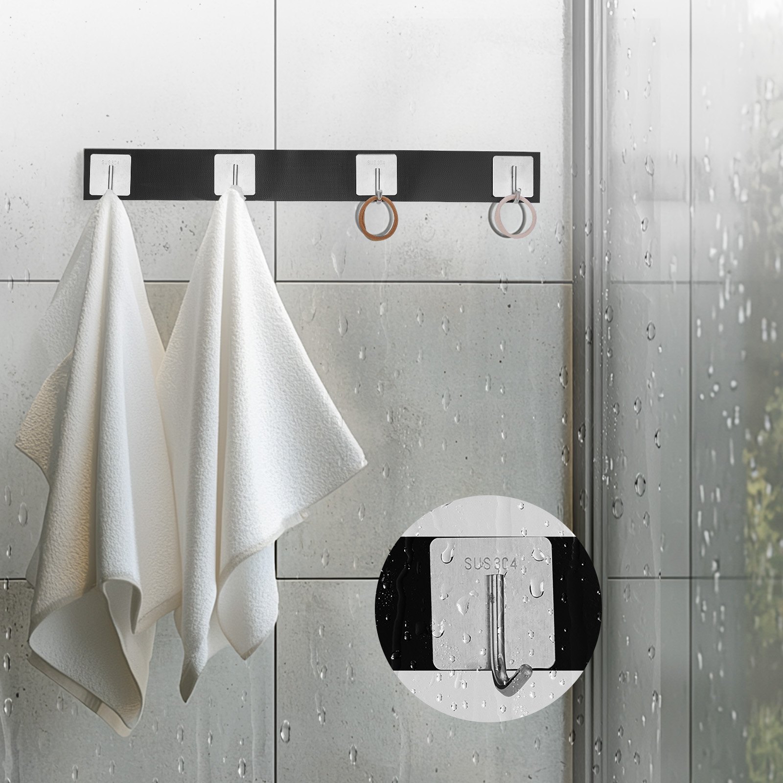 VEVOR 15 ft x 2 in Hook Loop Tape and 16.4 ft x 0.94 in Double-Side Strips,  Nylon Self Adhesive Heavy Duty Strips Roll,  Sticky Back Fastener Rolls for Home Office School and Crafting, Black + Red