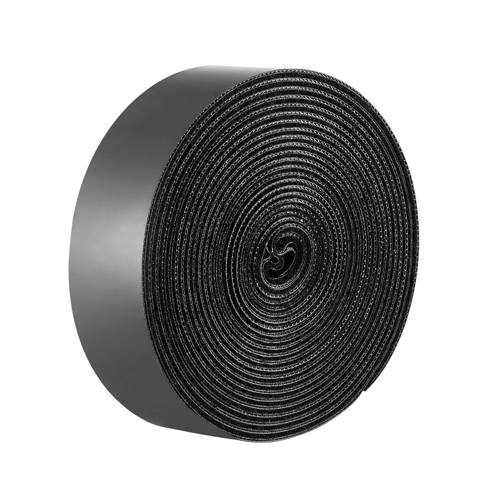VEVOR 16 ft x 1.5 in Hook and Loop Tape, Hook Loop Heavy Duty Strips Rolls, Strong Nylon Self Adhesive Strips Roll, Sticky Back Fastener Tape Roll Ideal for Home Office School and Crafting, Black