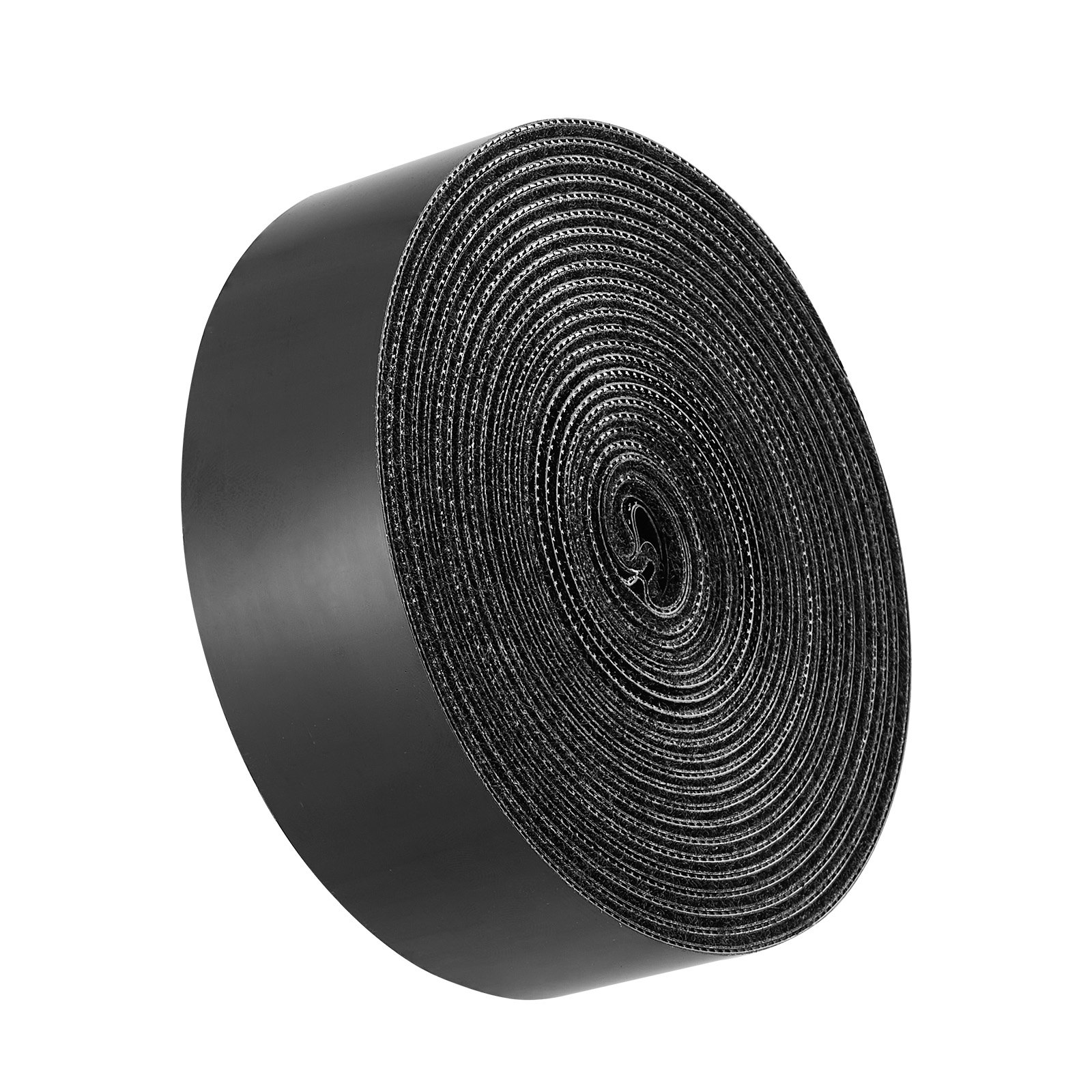 VEVOR 16 ft x 1.5 in Hook and Loop Tape, Hook Loop Heavy Duty Strips Rolls, Strong Nylon Self Adhesive Strips Roll, Sticky Back Fastener Tape Roll Ideal for Home Office School and Crafting, Black