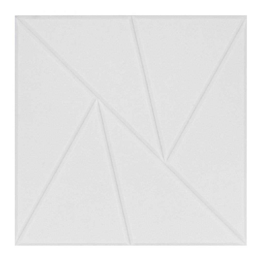 VEVOR 18 Pack Acoustic Panels, 30 x 30 x 5 cm Self-Adhesive Sound Proof Foam Panels, Polyester Fiber Sound Absorbing Wall Boards High Density, for Home, Studio, Office, Theater, White