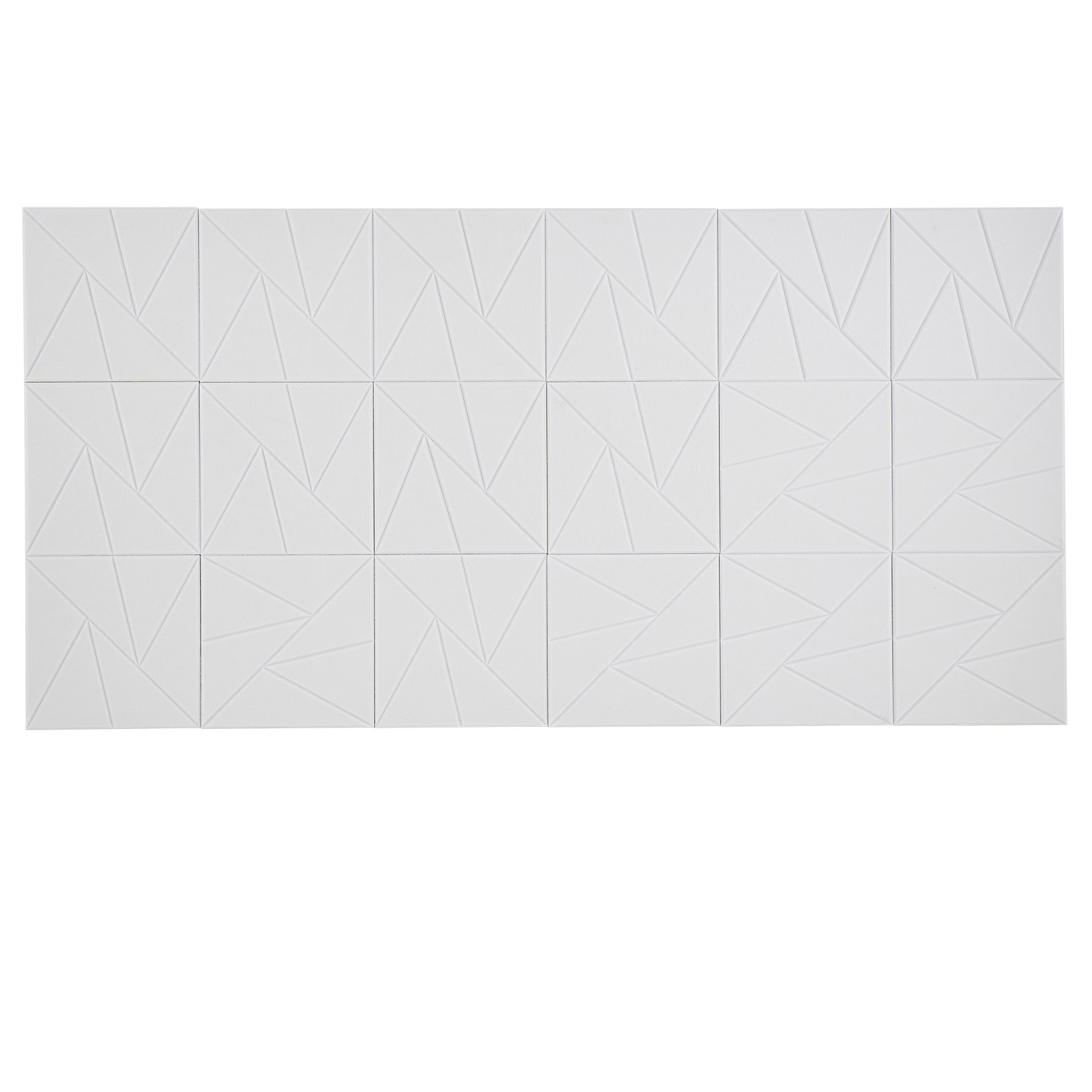 VEVOR 18 Pack Acoustic Panels, 30 x 30 x 5 cm Self-Adhesive Sound Proof Foam Panels, Polyester Fiber Sound Absorbing Wall Boards High Density, for Home, Studio, Office, Theater, White
