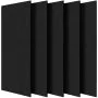 VEVOR 5 Pack Acoustic Panels with Self Adhesive, 47.2 x 23.6 x 0.4 inch Sound Proof Foam Panels, Polyester Fiber Soundproof Wall Panels High Density, for Home, Studio, Office, Theater, Black