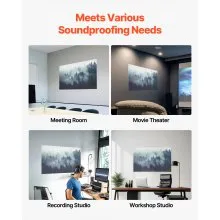 8 Pack Art Acoustic Panels 15.8 x 11.8 inch Self Adhesive for Home Forest