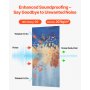 6 Pack Art Acoustic Panels 23.6 x 23.6 inch Self Adhesive for Home Pastel
