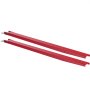 VEVOR Extensiones de horquilla elevadora para carretilla elevadora, 96 pulgadas de largo x 5 pulgadas de ancho, extensiones de horquilla elevadora, extensiones de horquilla elevadora de acero resistente, 1 par para carretilla elevadora, carretilla elevadora, cargador, abrazadera en horquillas de paleta