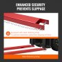 VEVOR Pallet Fork Extensions, 82" Length 4.5" Width, Heavy Duty Carbon Steel Fork Extensions for Forklifts, 1 Pair Forklift Extensions with Pins, Forklift Fork Attachments for Forklift Truck, Red