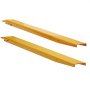VEVOR Pallet Fork Extensions, 60" Length 4.5" Width, Heavy Duty Carbon Steel Fork Extensions for Forklifts, 1 Pair Forklift Extensions, Industrial Forklift Fork Attachments for Forklift Truck, Yellow