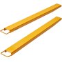 VEVOR Pallet Fork Extensions, 60" Length 4.5" Width, Heavy Duty Carbon Steel Fork Extensions for Forklifts, 1 Pair Forklift Extensions, Industrial Forklift Fork Attachments for Forklift Truck, Yellow