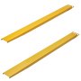 VEVOR Pallet Fork Extensions, 84" Length 5.5" Width, Heavy Duty Carbon Steel Fork Extensions for Forklifts, 1 Pair Forklift Extensions, Industrial Forklift Fork Attachments for Forklift Truck, Yellow