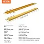 VEVOR Pallet Fork Extensions, 2130 mm Length 115 mm Width, Heavy Duty Steel Fork Extensions for Forklifts, 1 Pair Forklift Extensions, Industrial Forklift Fork Attachments for Forklift Truck, Yellow